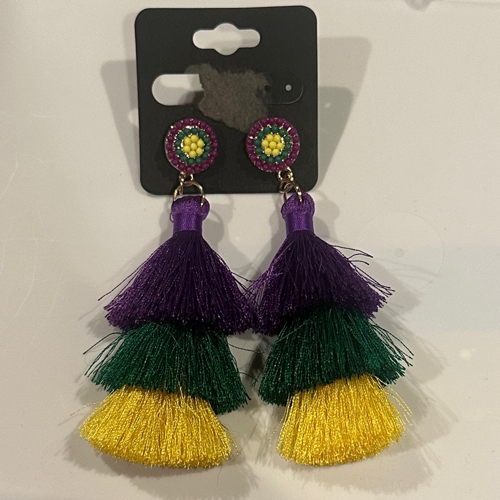 Mardi Gras Earrings